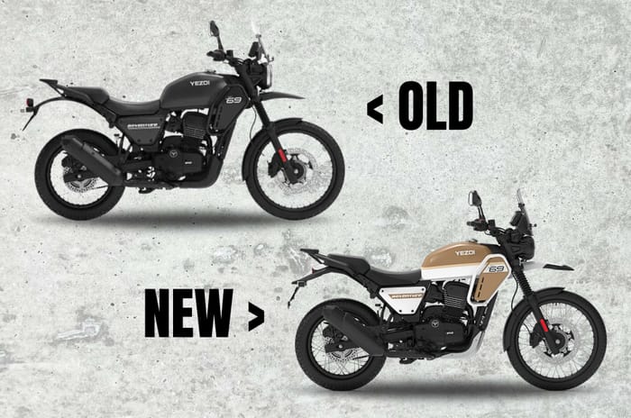 Yezdi Adventure old vs new: refreshed design and more features